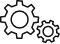 Infrastructure gears icon