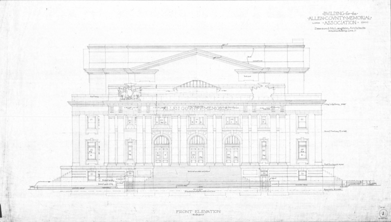 Blueprint of Allen County Memorial Association